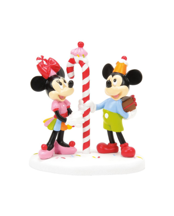 Disney Village - Figurine Mickey et Minnie Confiserie