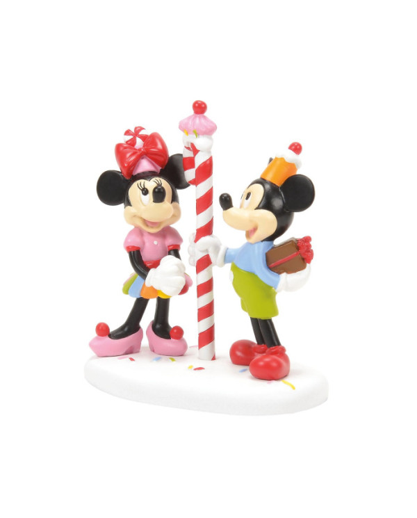 Disney Village - Figurine Mickey et Minnie Confiserie
