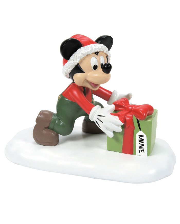 Disney Village - Figurine Mickey Cadeau Minnie