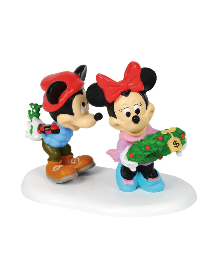 Disney Village - Figurine Mickey et Minnie Gui Noël
