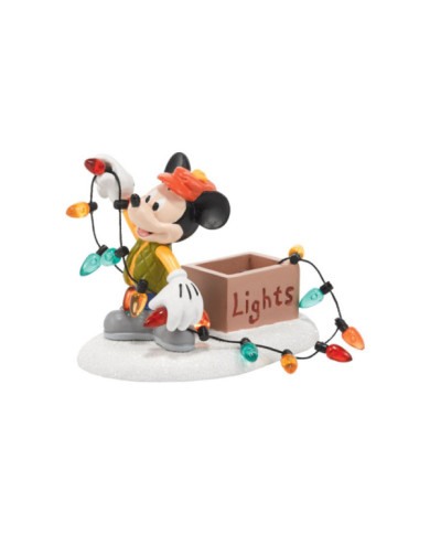 Disney Village - Figurine Mickey Lumières de Noël