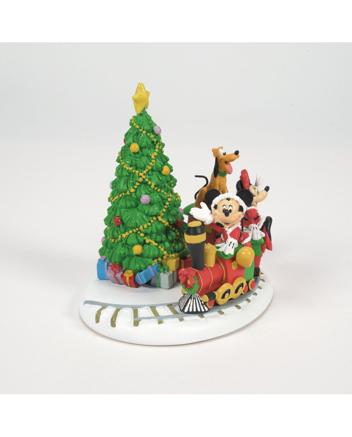 Disney Village - Figurine Train de Noël de Mickey