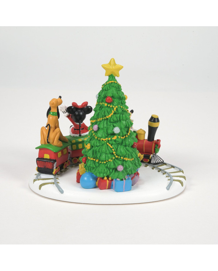 Disney Village - Figurine Train de Noël de Mickey