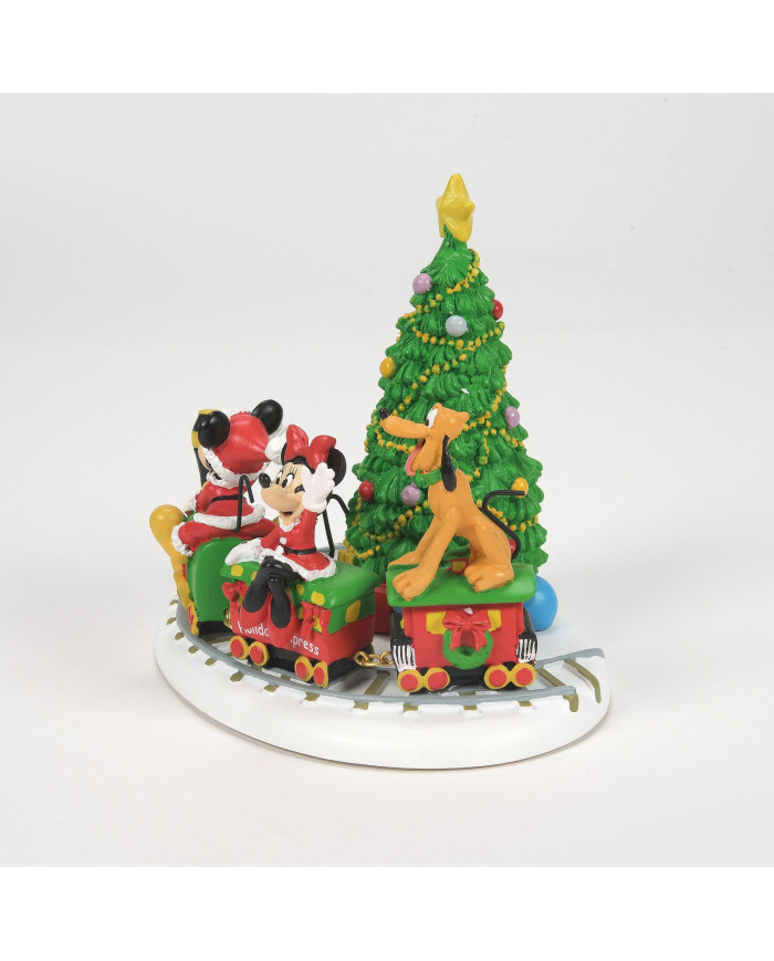Disney Village - Figurine Train de Noël de Mickey