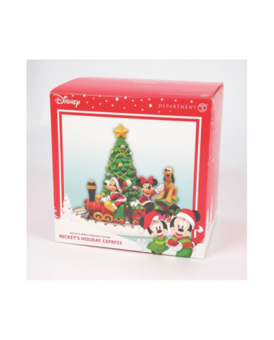 Disney Village - Figurine Train de Noël de Mickey