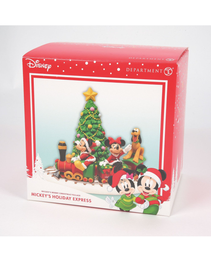 Disney Village - Figurine Train de Noël de Mickey