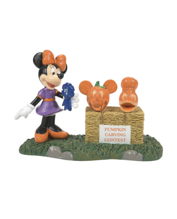 Disney Village - Figurine Minnie Mouse Concours de citrouilles