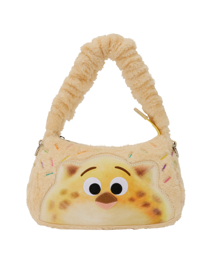 Sac à bandoulière Loungefly - Zootopia 2 Officer Clawhauser Cotton Candy Plush Cosplay