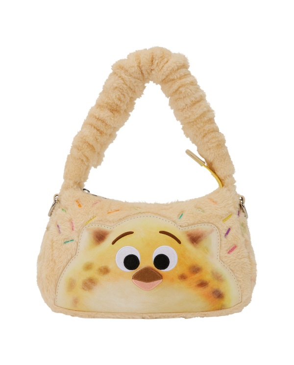 Sac à bandoulière Loungefly - Zootopia 2 Officer Clawhauser Cotton Candy Plush Cosplay