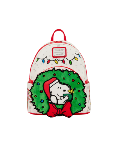 Sac à dos Loungefly - Peanuts Snoopy & Woodstock Holiday Plush Wreath