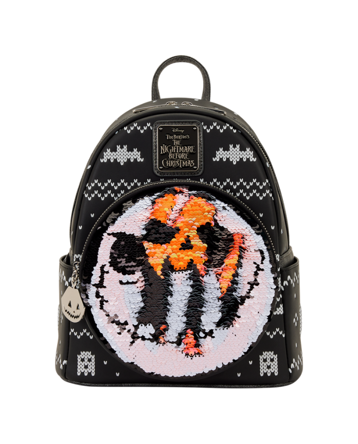 Sac à dos Loungefly - L'Etrange Noël de Mr Jack - Jack Skellington Reversible Sequins