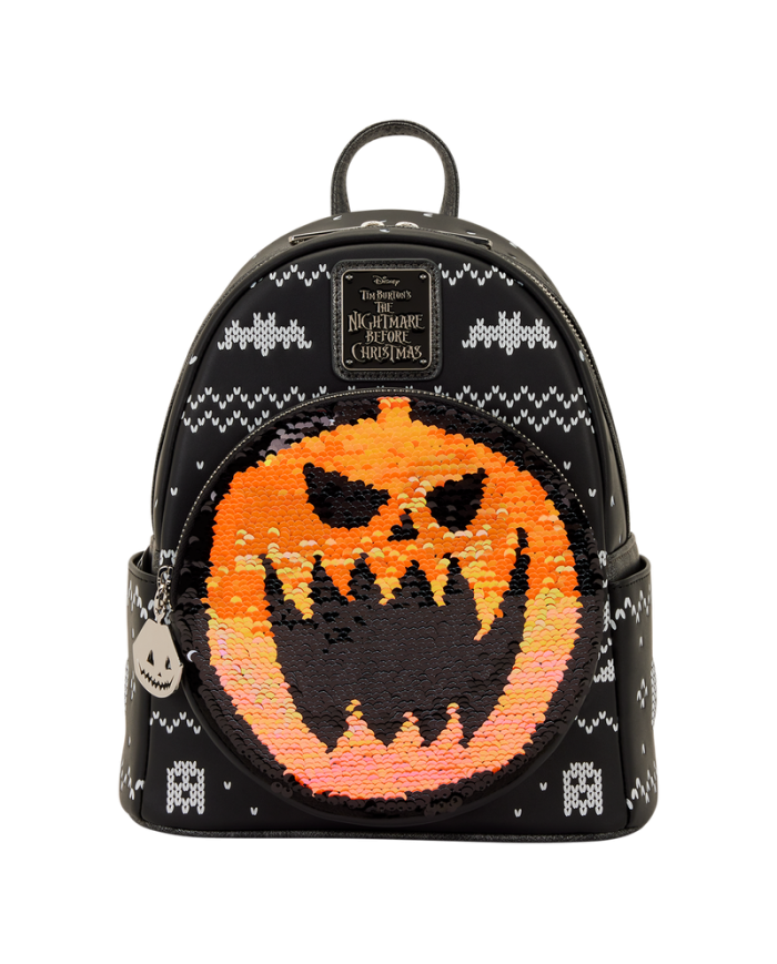 Sac à dos Loungefly - L'Etrange Noël de Mr Jack - Jack Skellington Reversible Sequins