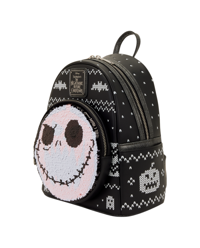 Sac à dos Loungefly - L'Etrange Noël de Mr Jack - Jack Skellington Reversible Sequins