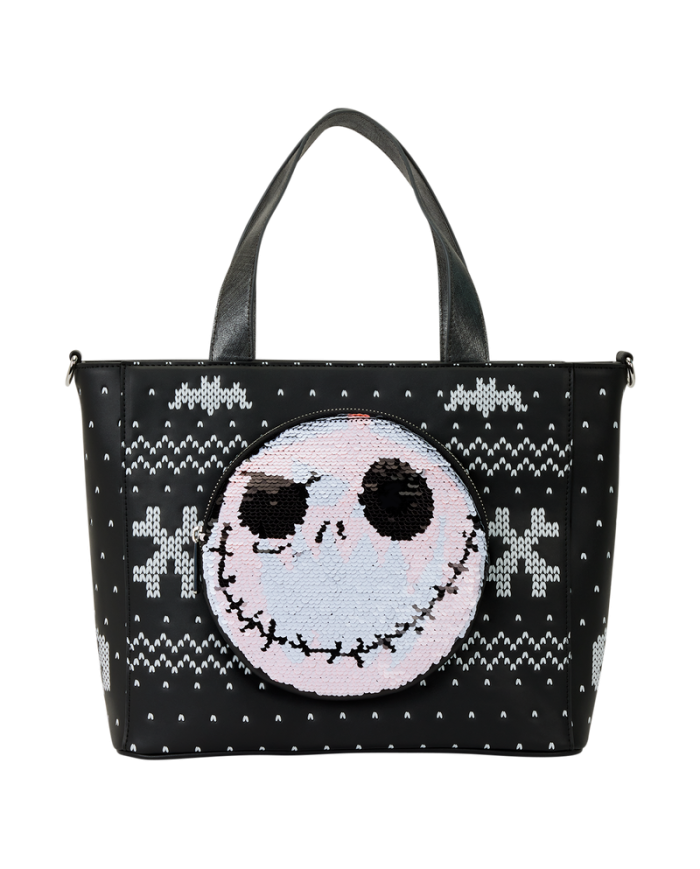 Tote Bag Loungefly - L'Etrange Noël de Mr Jack - Jack Skellington Reversible Sequins