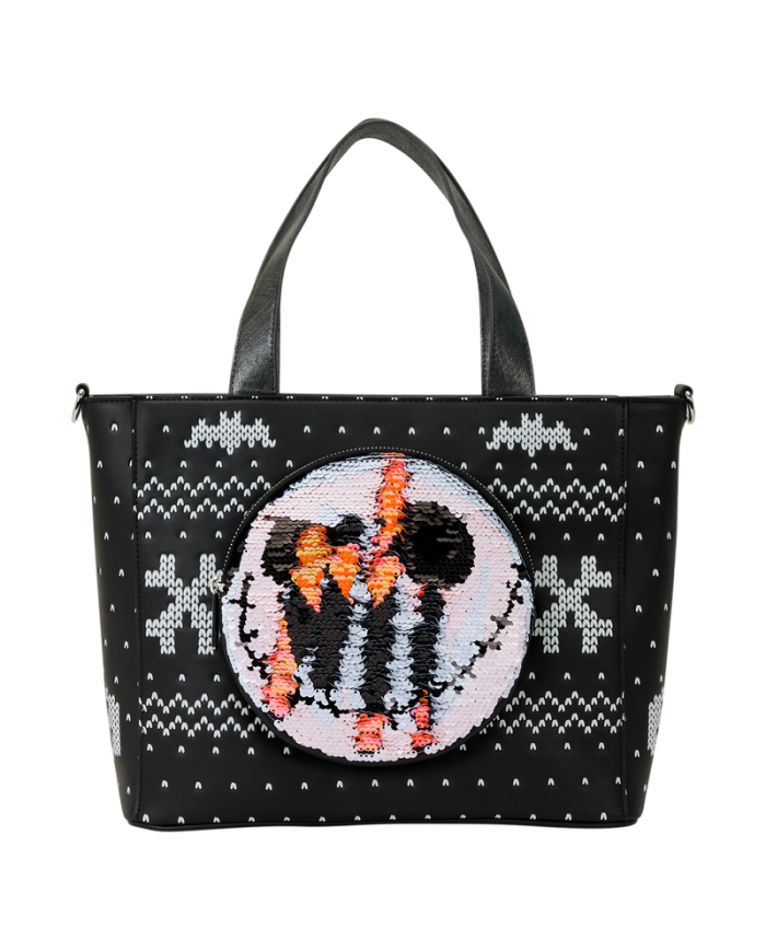 Tote Bag Loungefly - L'Etrange Noël de Mr Jack - Jack Skellington Reversible Sequins