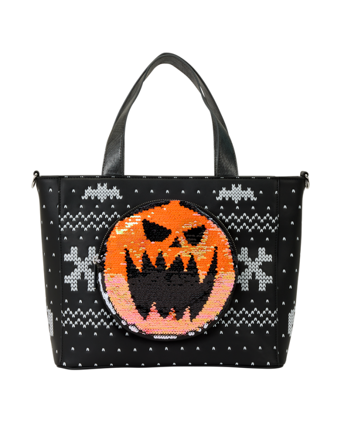 Tote Bag Loungefly - L'Etrange Noël de Mr Jack - Jack Skellington Reversible Sequins