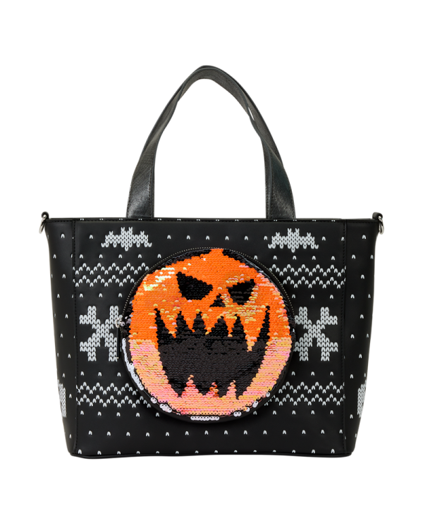 Tote Bag Loungefly - L'Etrange Noël de Mr Jack - Jack Skellington Reversible Sequins