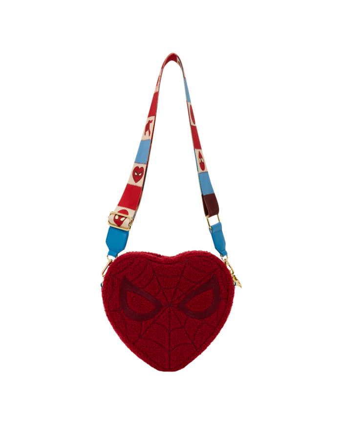 Sac à bandoulière Loungefly - Spider-Man Sherpa Heart Shaped