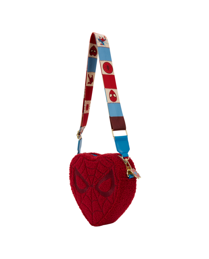 Sac à bandoulière Loungefly - Spider-Man Sherpa Heart Shaped