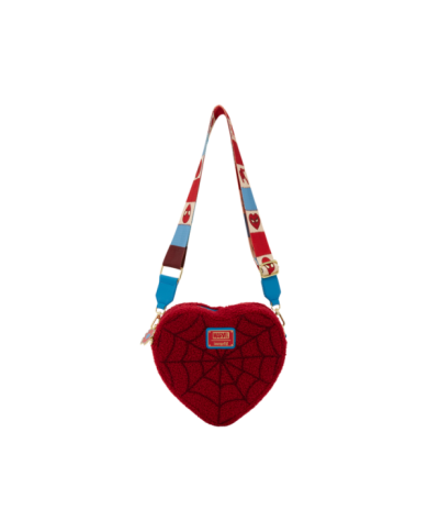 Sac à bandoulière Loungefly - Spider-Man Sherpa Heart Shaped