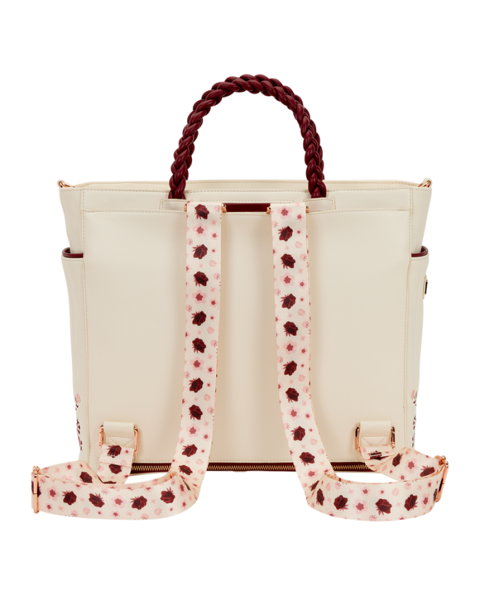 Sac convertible Loungefly - Cream & Red Floral