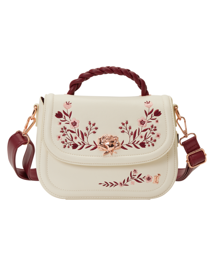 Sac à bandoulière Loungefly - Cream & Red Floral