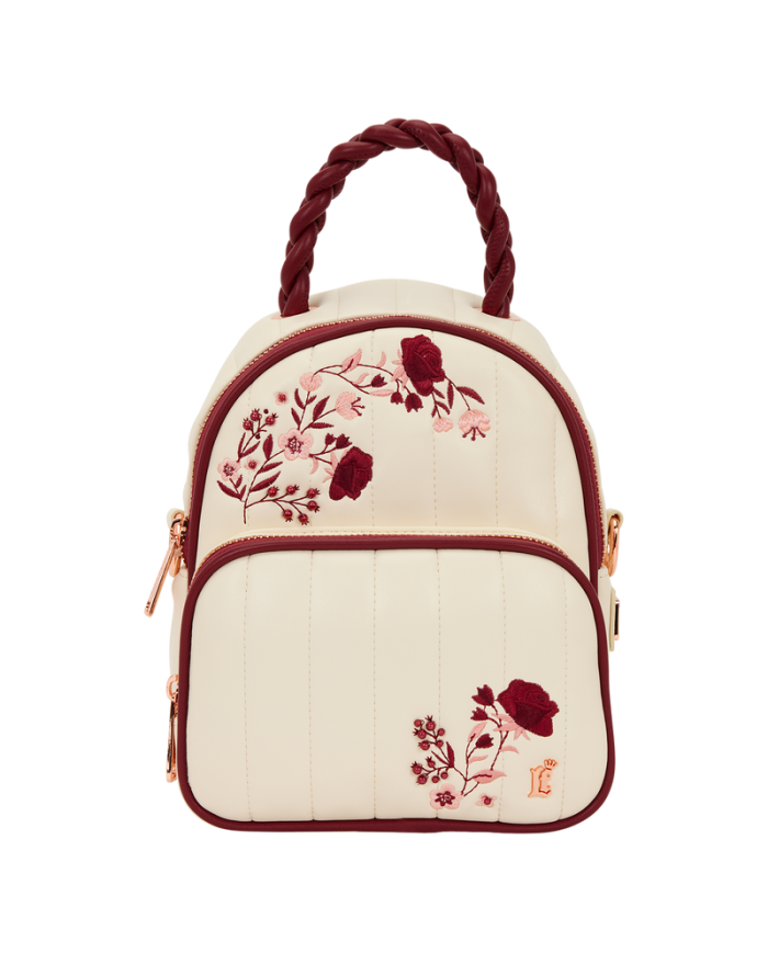 Sac à dos convertible Loungefly - Cream & Red Floral