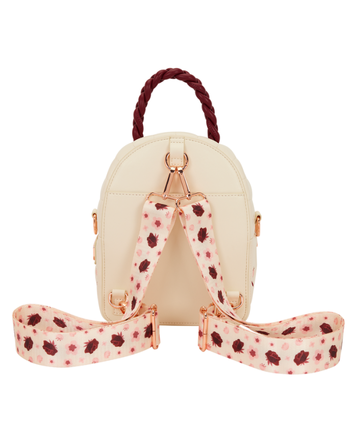 Sac à dos convertible Loungefly - Cream & Red Floral