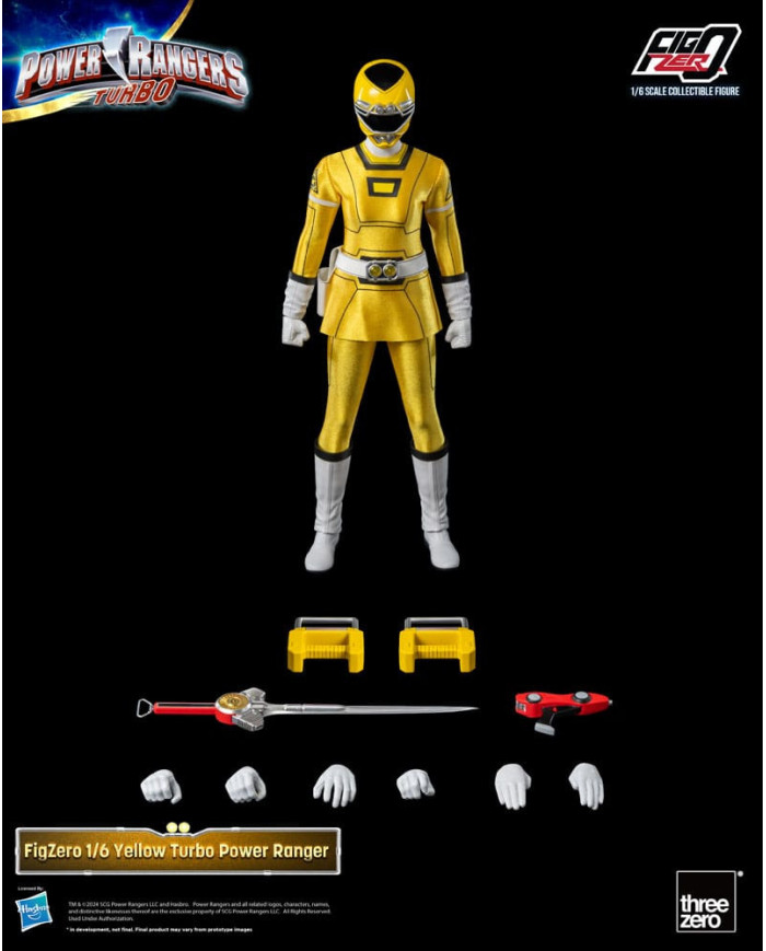 Power Rangers Turbo Figurine Figzero 1 / 6 Yellow Turbo Power Ranger 30 Cm