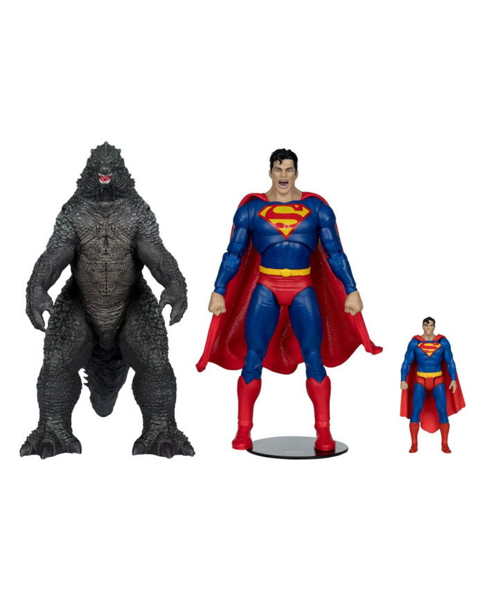 Dc Justice League Monsterverse Dc Multiverse Pack de 2 Figurines Superman Vs. Godzilla 30 Cm