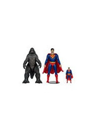 Dc Justice League Monsterverse Dc Multiverse Pack de 2 Figurines Superman Vs. Godzilla 30 Cm