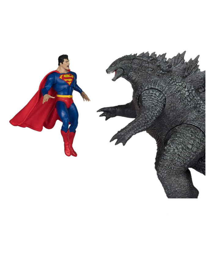 Dc Justice League Monsterverse Dc Multiverse Pack de 2 Figurines Superman Vs. Godzilla 30 Cm