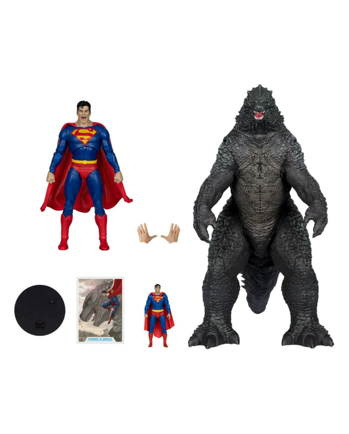 Dc Justice League Monsterverse Dc Multiverse Pack de 2 Figurines Superman Vs. Godzilla 30 Cm