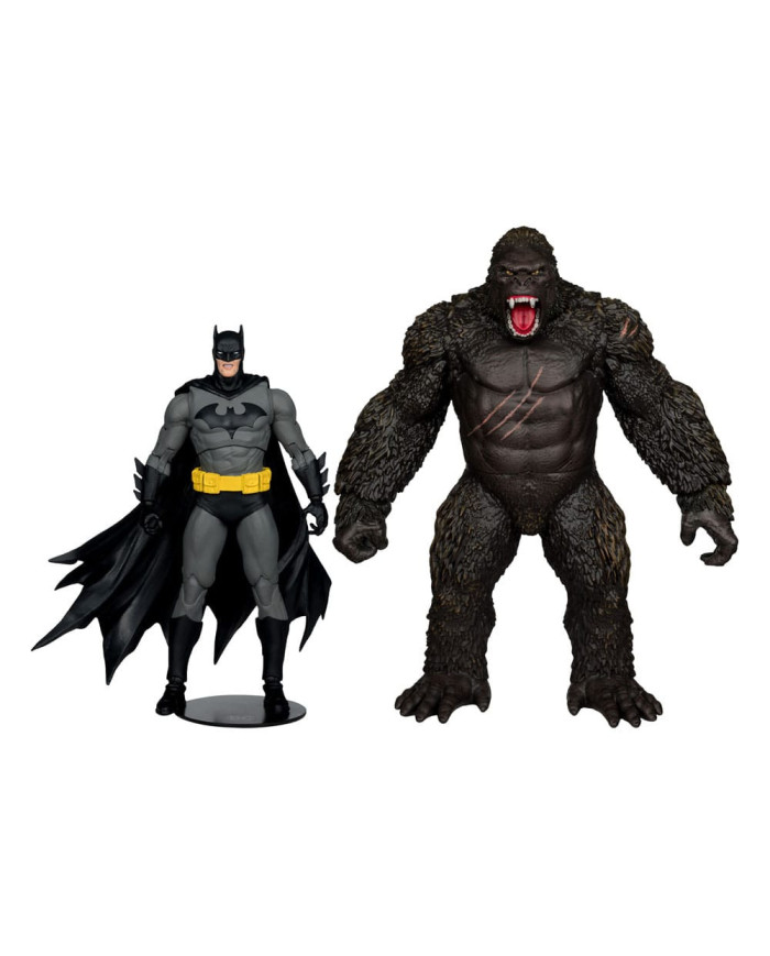 Dc Justice League Monsterverse Dc Multiverse Pack de 2 Figurines Batman & Kong 29 Cm