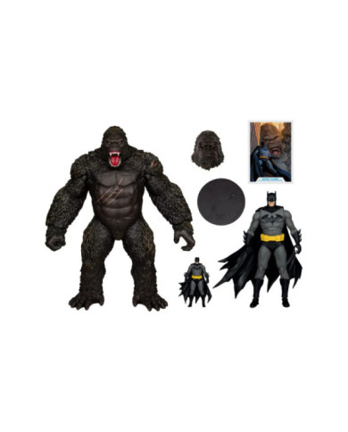 Dc Justice League Monsterverse Dc Multiverse Pack de 2 Figurines Batman & Kong 29 Cm