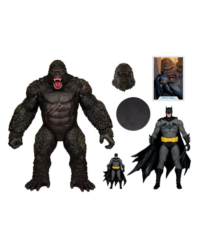 Dc Justice League Monsterverse Dc Multiverse Pack de 2 Figurines Batman & Kong 29 Cm