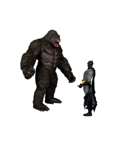 Dc Justice League Monsterverse Dc Multiverse Pack de 2 Figurines Batman & Kong 29 Cm