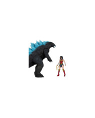 Dc Justice League Monsterverse Dc Multiverse Pack de 2 Figurines Wonder Woman Vs. Atomic Blast Godzilla 18 Cm
