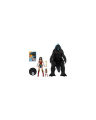 Dc Justice League Monsterverse Dc Multiverse Pack de 2 Figurines Wonder Woman Vs. Atomic Blast Godzilla 18 Cm