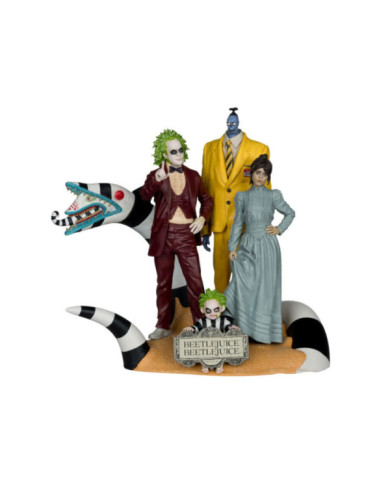 Beetlejuice Beetlejuice Pack 4 Statuettes PVC Movie Maniacs 15 Cm
