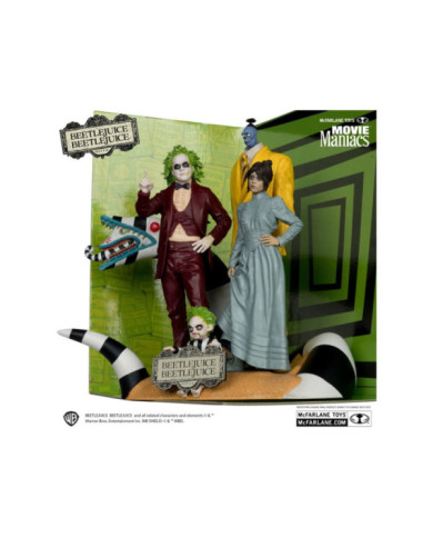 Beetlejuice Beetlejuice Pack 4 Statuettes PVC Movie Maniacs 15 Cm