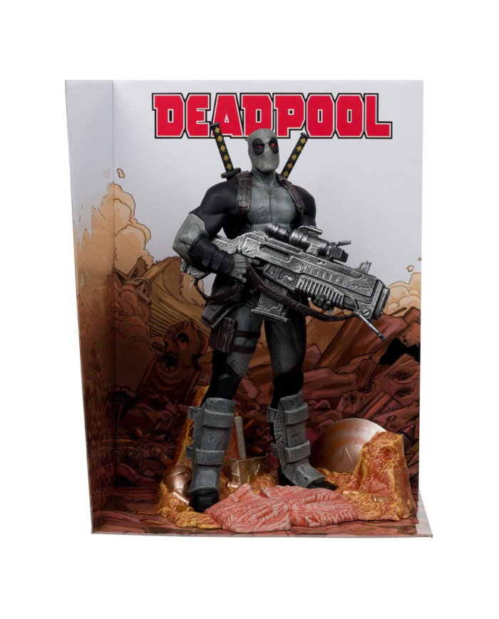 Marvel Collection Statuette PVC 1 / 6 Deadpool (Deadpool n1)(grey Suit Chase) 27 Cm