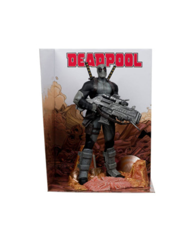 Marvel Collection Statuette PVC 1 / 6 Deadpool (Deadpool n1)(grey Suit Chase) 27 Cm
