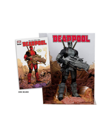 Marvel Collection Statuette PVC 1 / 6 Deadpool (Deadpool n1)(grey Suit Chase) 27 Cm