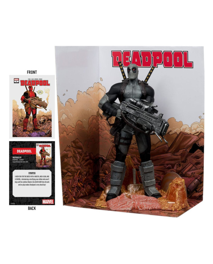 Marvel Collection Statuette PVC 1 / 6 Deadpool (Deadpool n1)(grey Suit Chase) 27 Cm