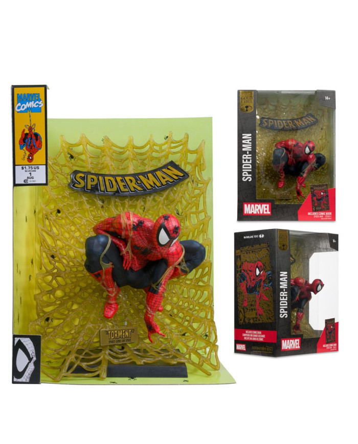 Marvel Collection Statuette PVC 1 / 6 Spider  man (Spider  man n 1) (Gold Edition) (Gold Label) 15 Cm