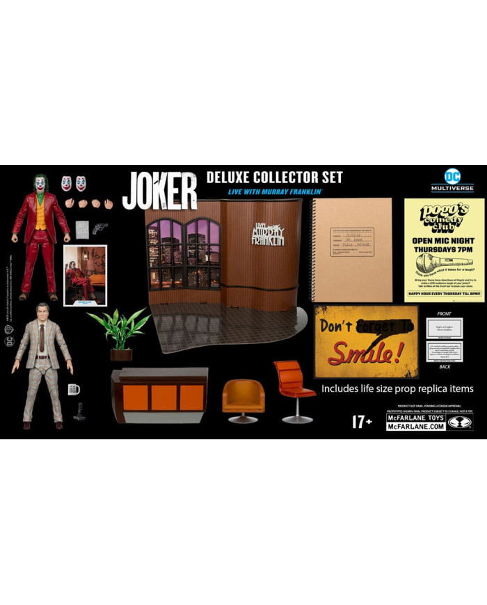 Joker Dc Multiverse (Joker Movie) Figurine Deluxe Colllector The Joker (Live With Murray Franklin) Limited Edition 18 Cm