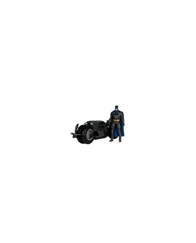 The Flash Dc Multiverse Véhicule Batcycle With Batman