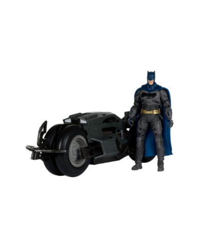 The Flash Dc Multiverse Véhicule Batcycle With Batman