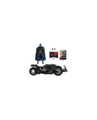 The Flash Dc Multiverse Véhicule Batcycle With Batman